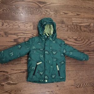 Cat & Jack - Green Dinosaur 3 In 1 Winter Puffer Jacket - 3T